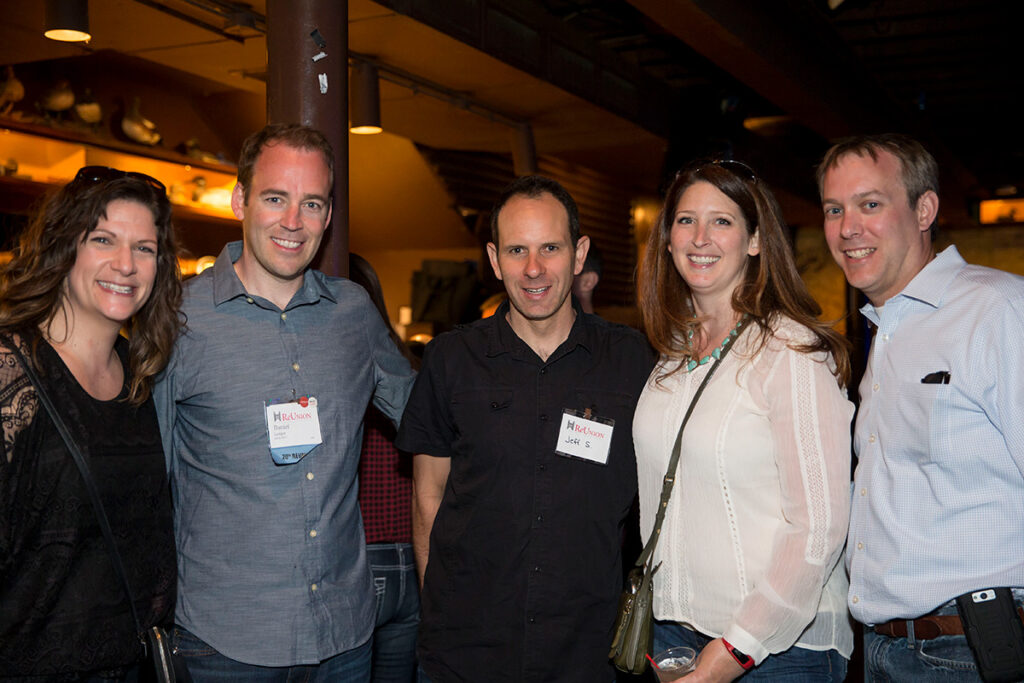 Alums from the Class of 1996 at reunion party