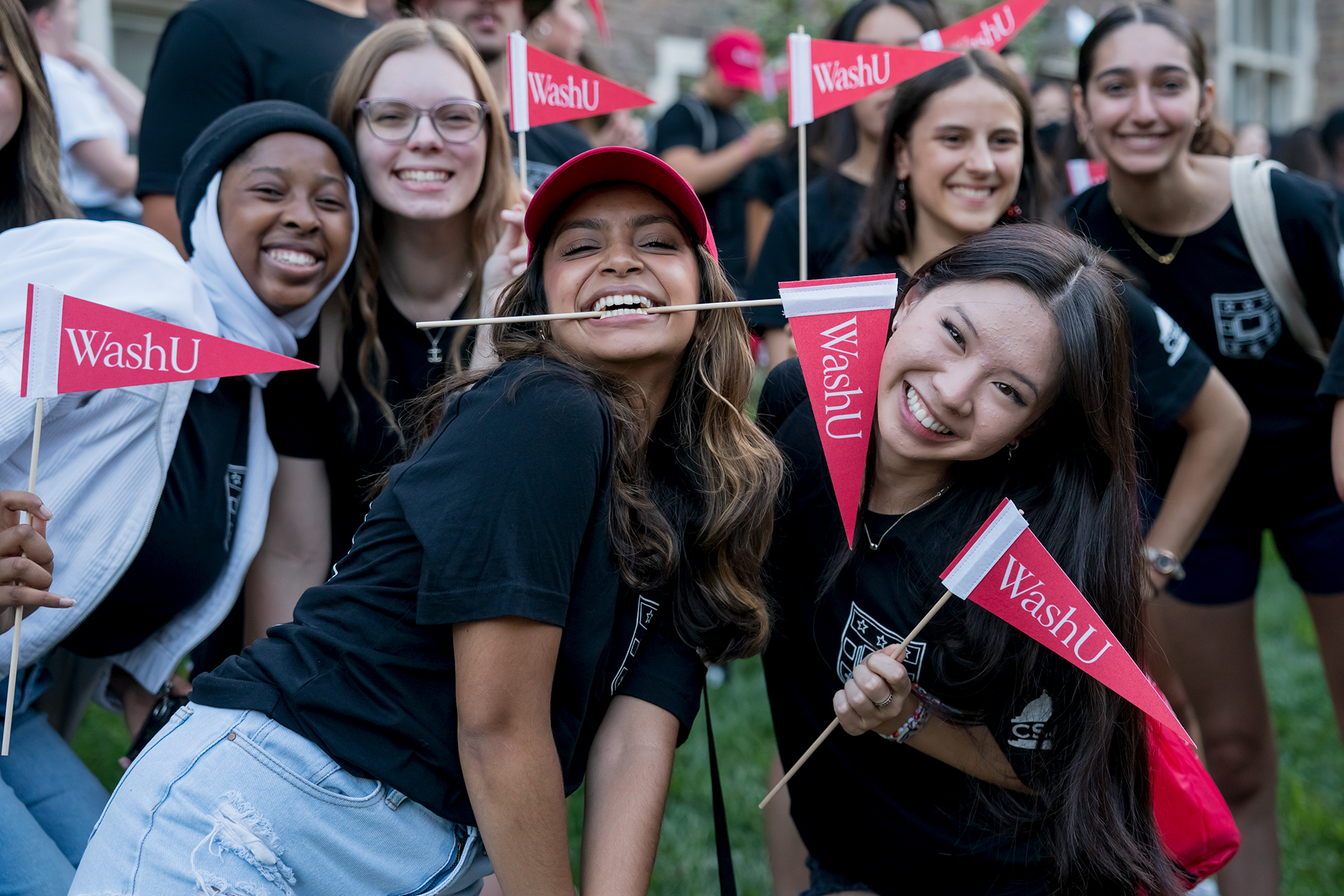 students at convocation celebrating