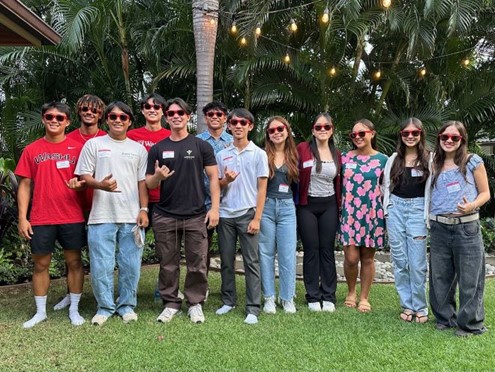students at Hawaii APAP welcome event