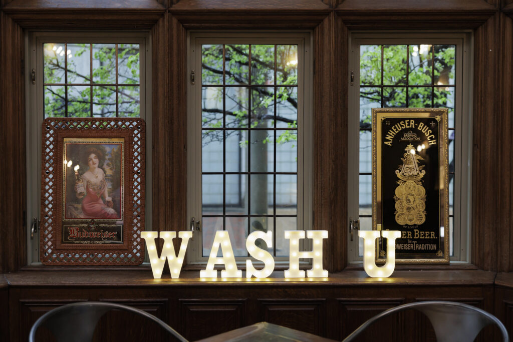 WashU sign