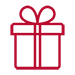 red gift package icon