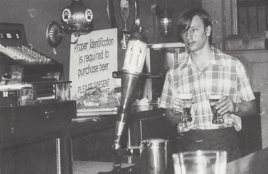 Bartender at The Rat in 1975