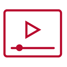 video icon in red