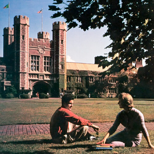 students in front of Brookings