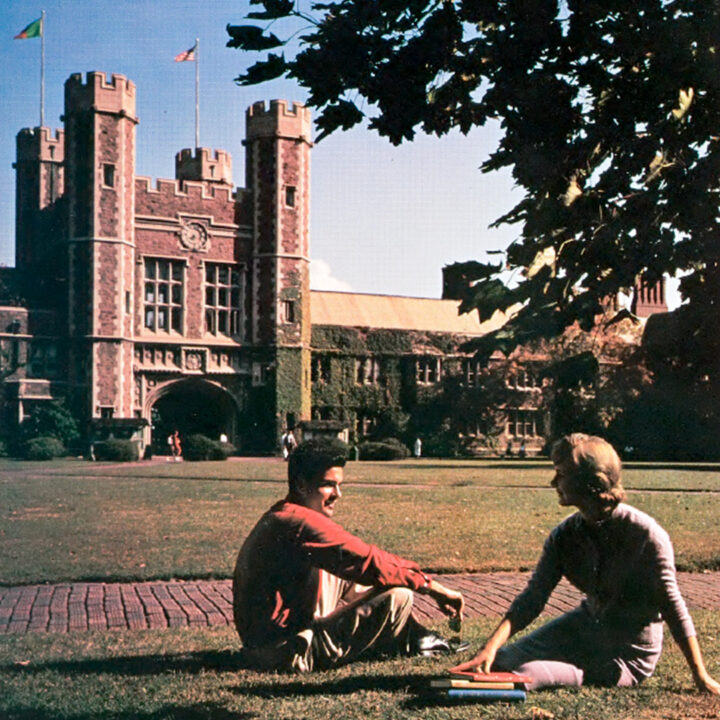 students in front of Brookings