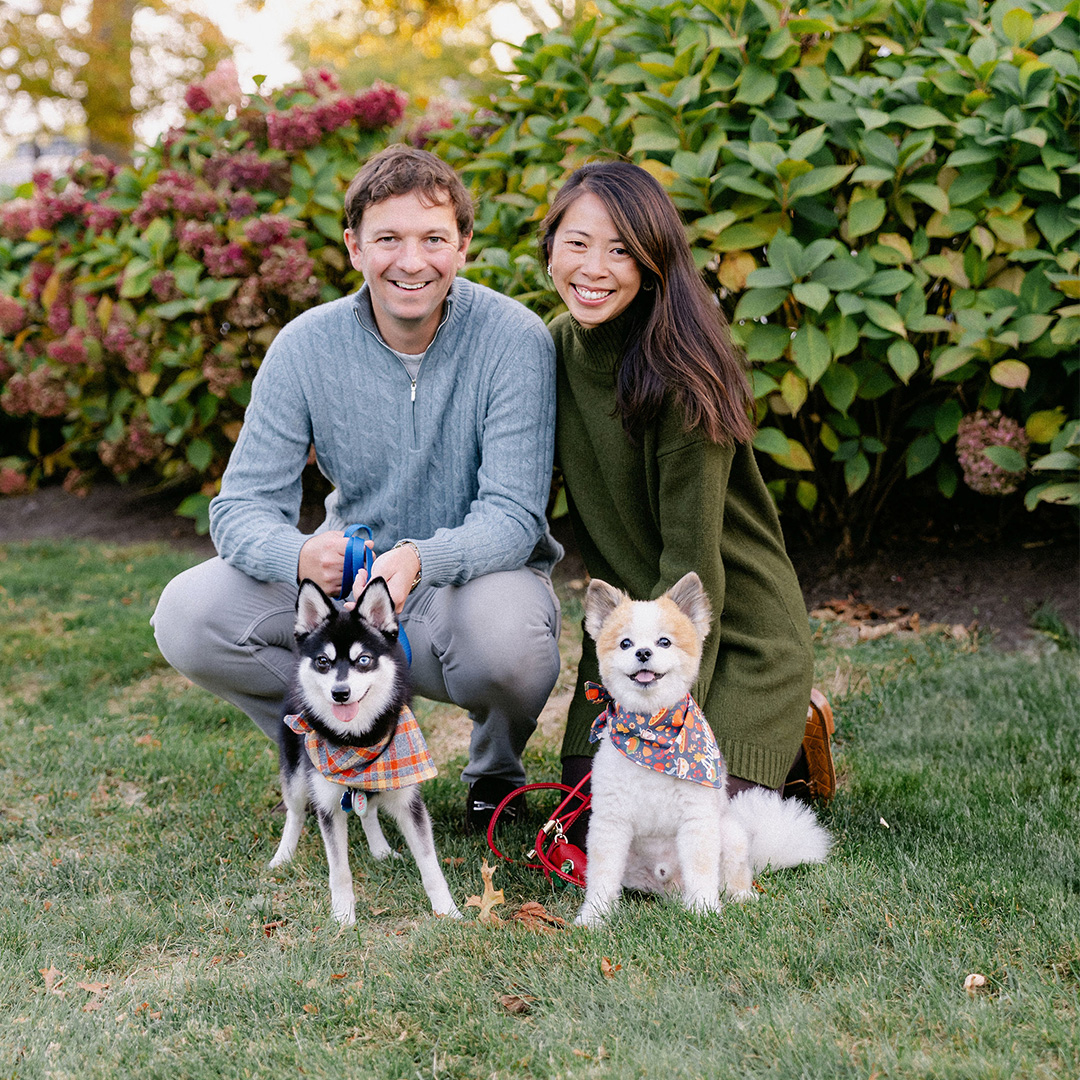 white WashU shield on gray background