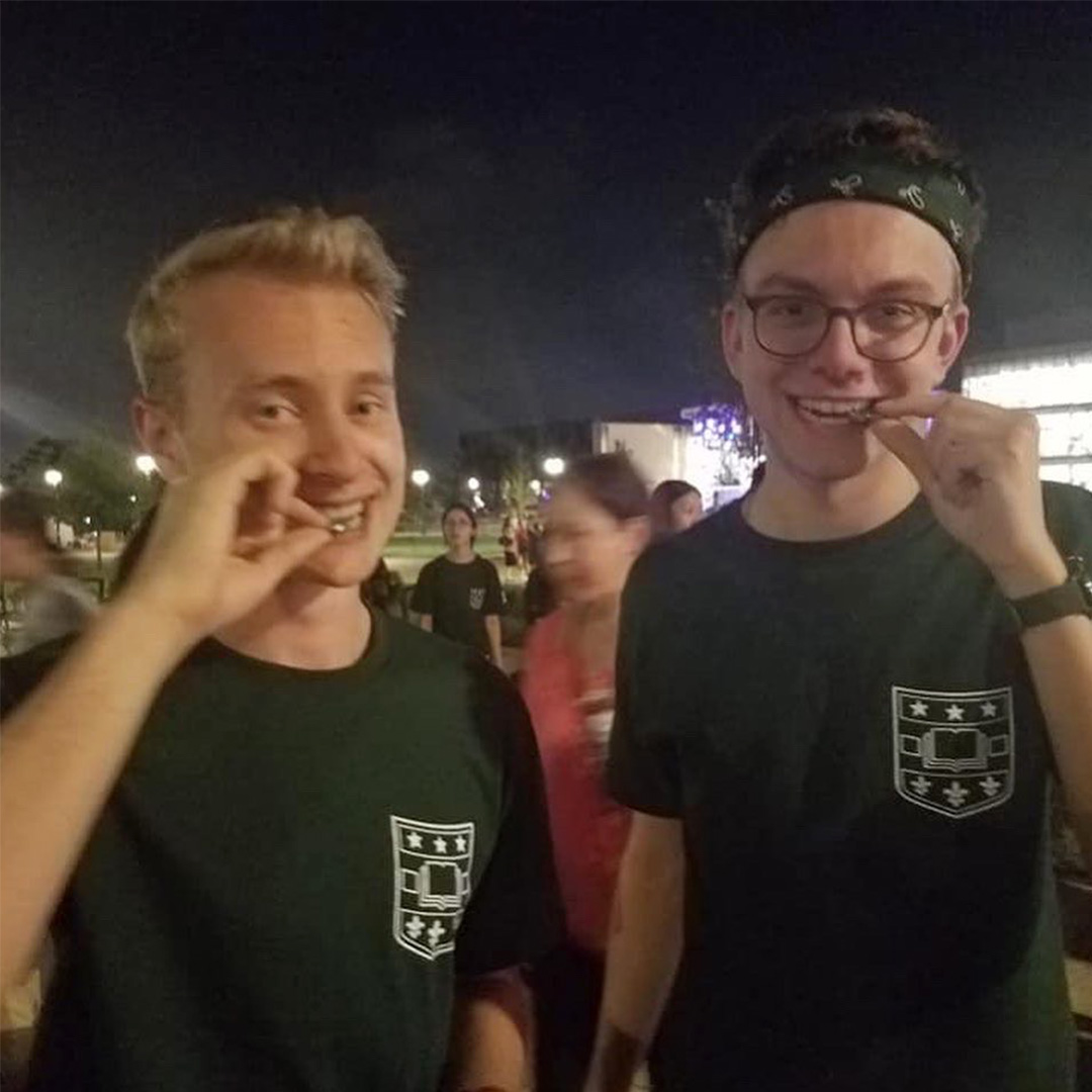 Drake and Justin during their WashU years