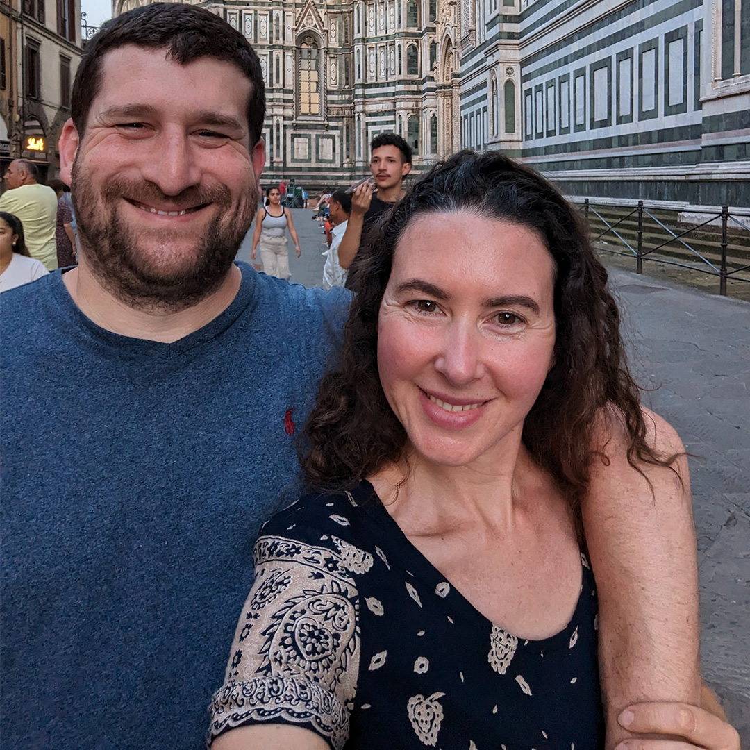 Recent photo of Shana and Adam on vacation