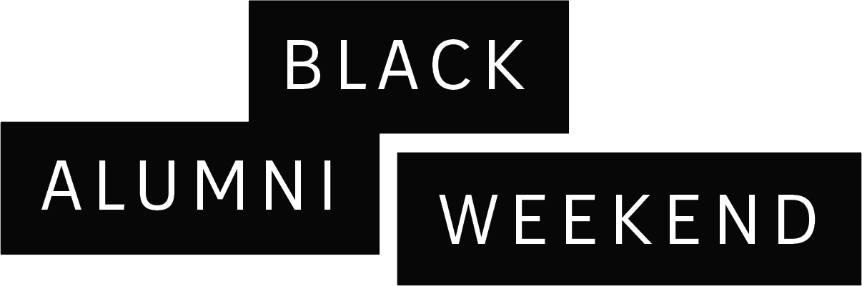 black alumni weekend logo