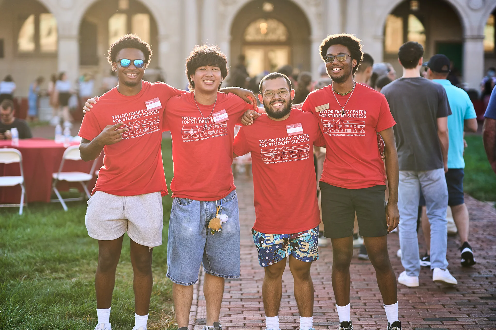 students welcoming new students