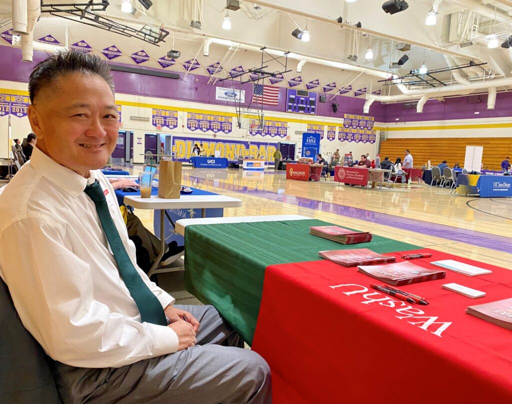 volunteer at a college fair